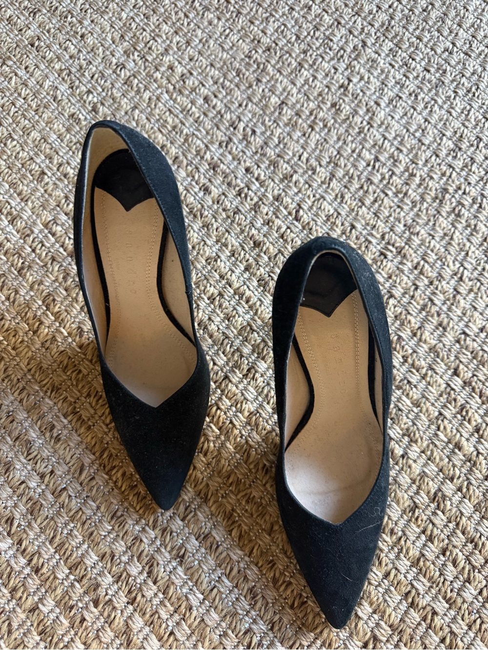 Sandro Black Pointed-Toe Stiletto Pumps - Picture 4 of 7